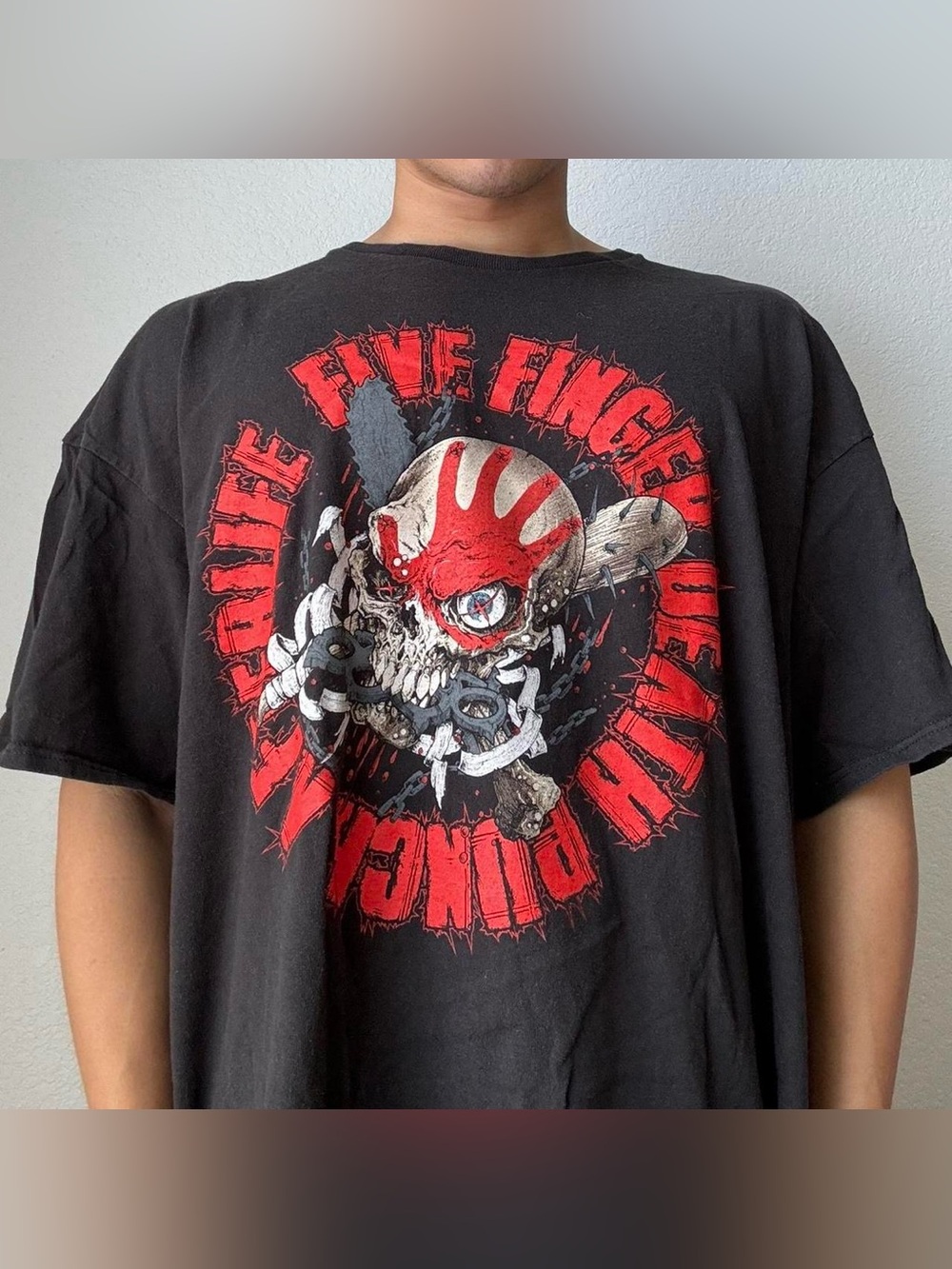 Five Finger Death Punch Afterlife Tour Band Graphics Black Tee Shirt